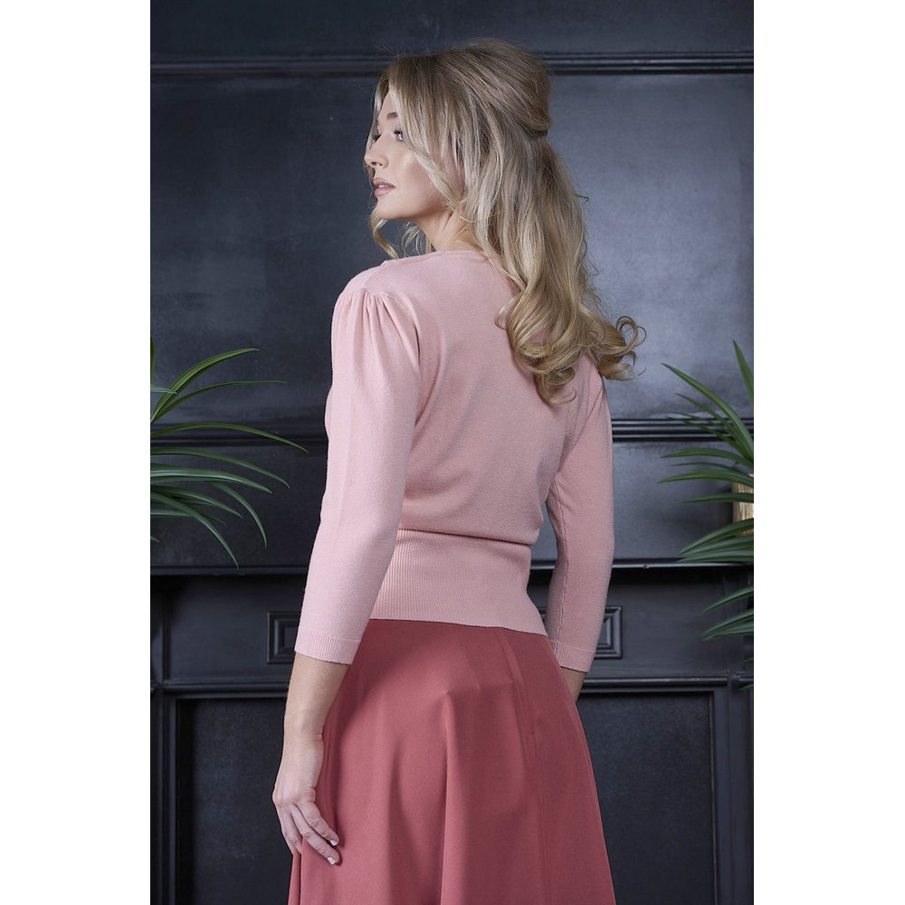 Banned - Cat Scalloped Cardigan - Pink